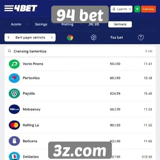 Opções de pagamento disponíveis no 94 bet